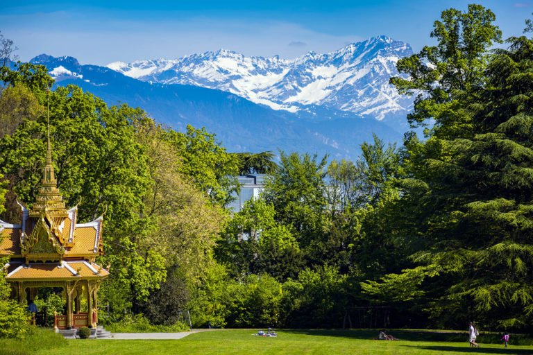 Le Parc du Denantou et le Pavillon Thaï, Lausanne Le Parc du Denantou et le Pavillon Thaï, Lausanne