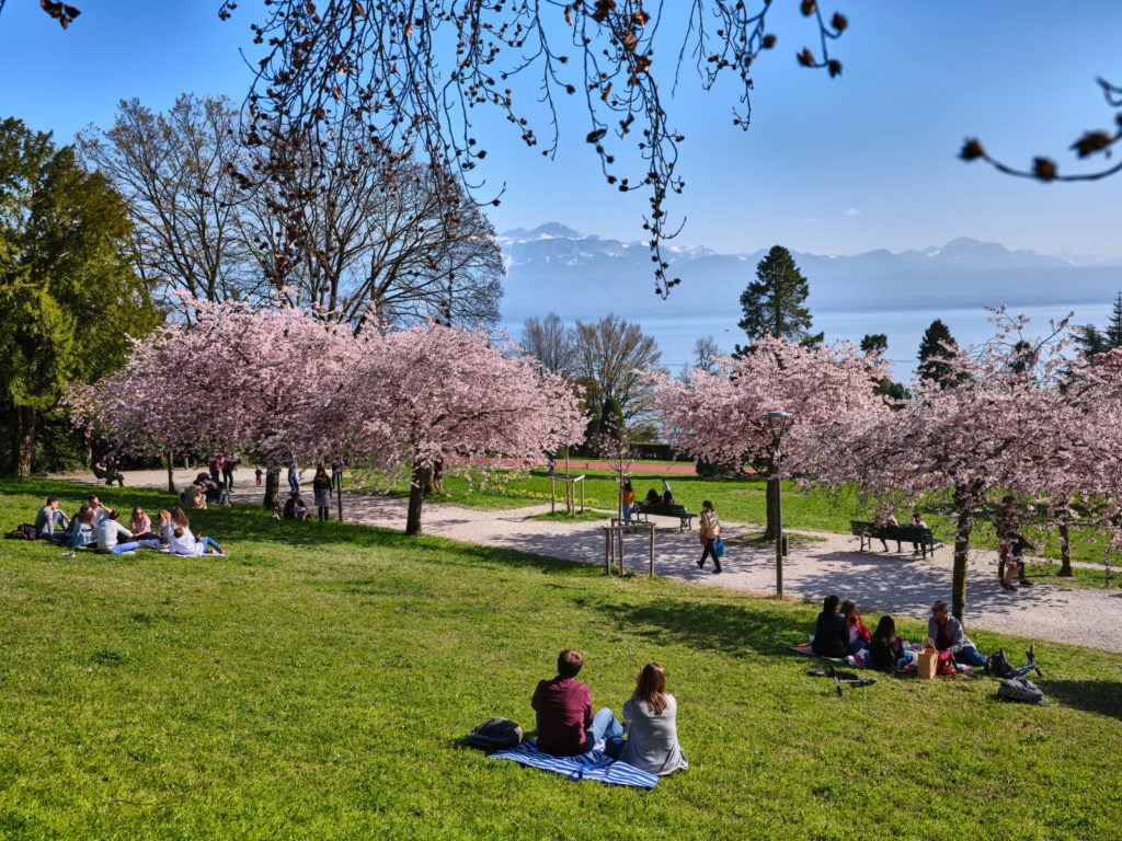 Lausanne im Frühling